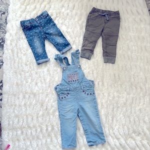 Baby Girl Jean Set size 18 months.